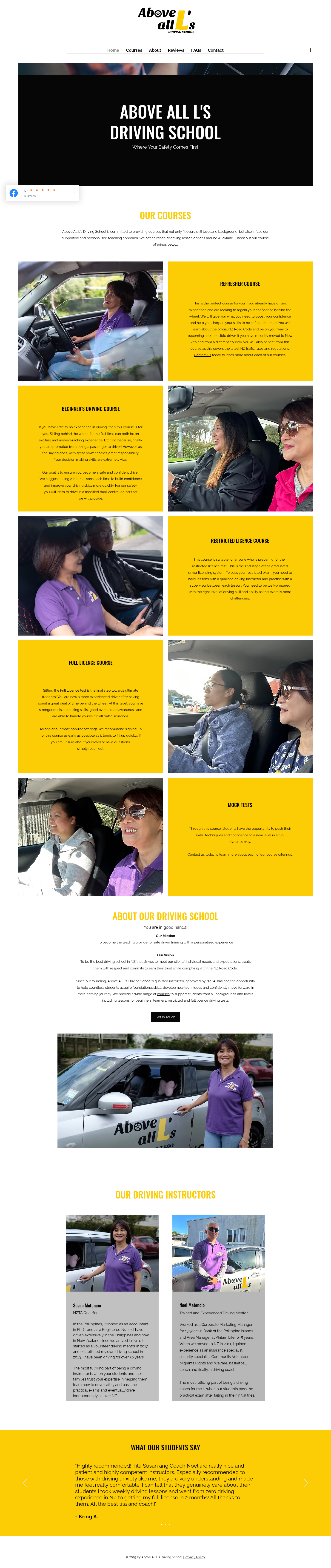 Original site — abovealldrivingschool.co.nz