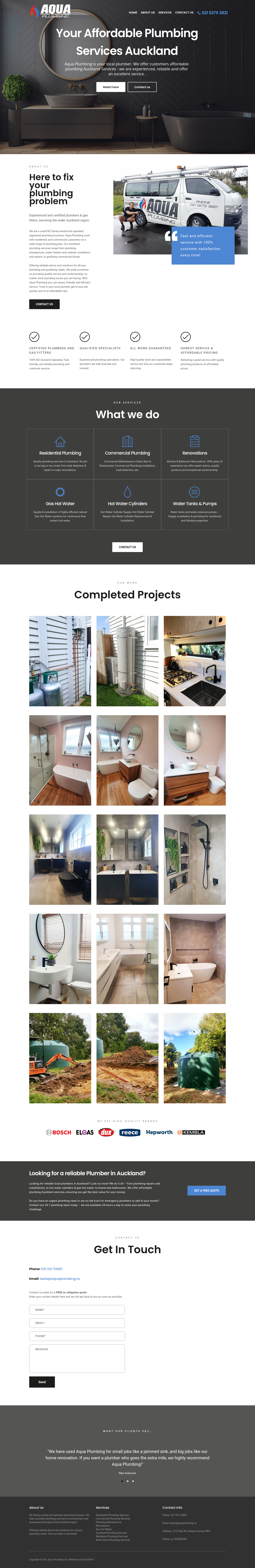 Original site — aquaplumbing.nz