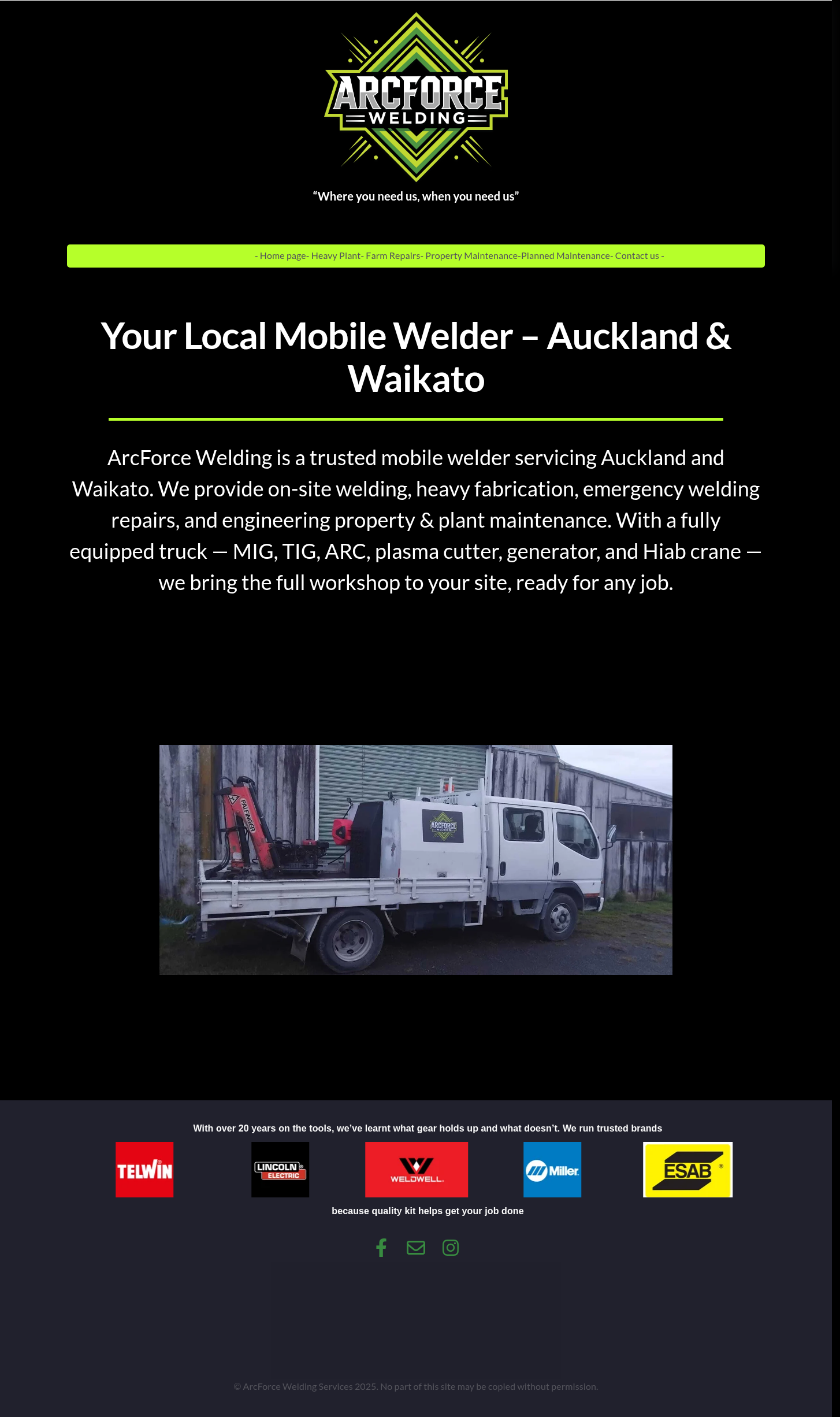Original site — arcforcewelding.co.nz