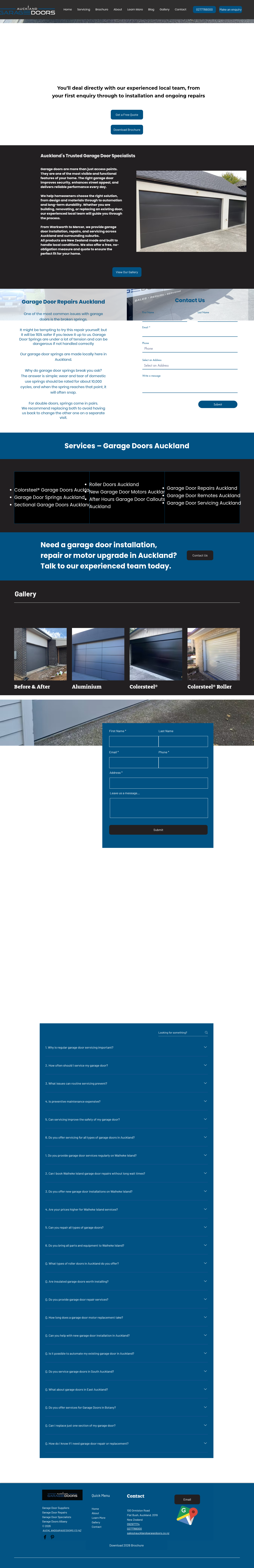 Original site — aucklandgaragedoors.co.nz