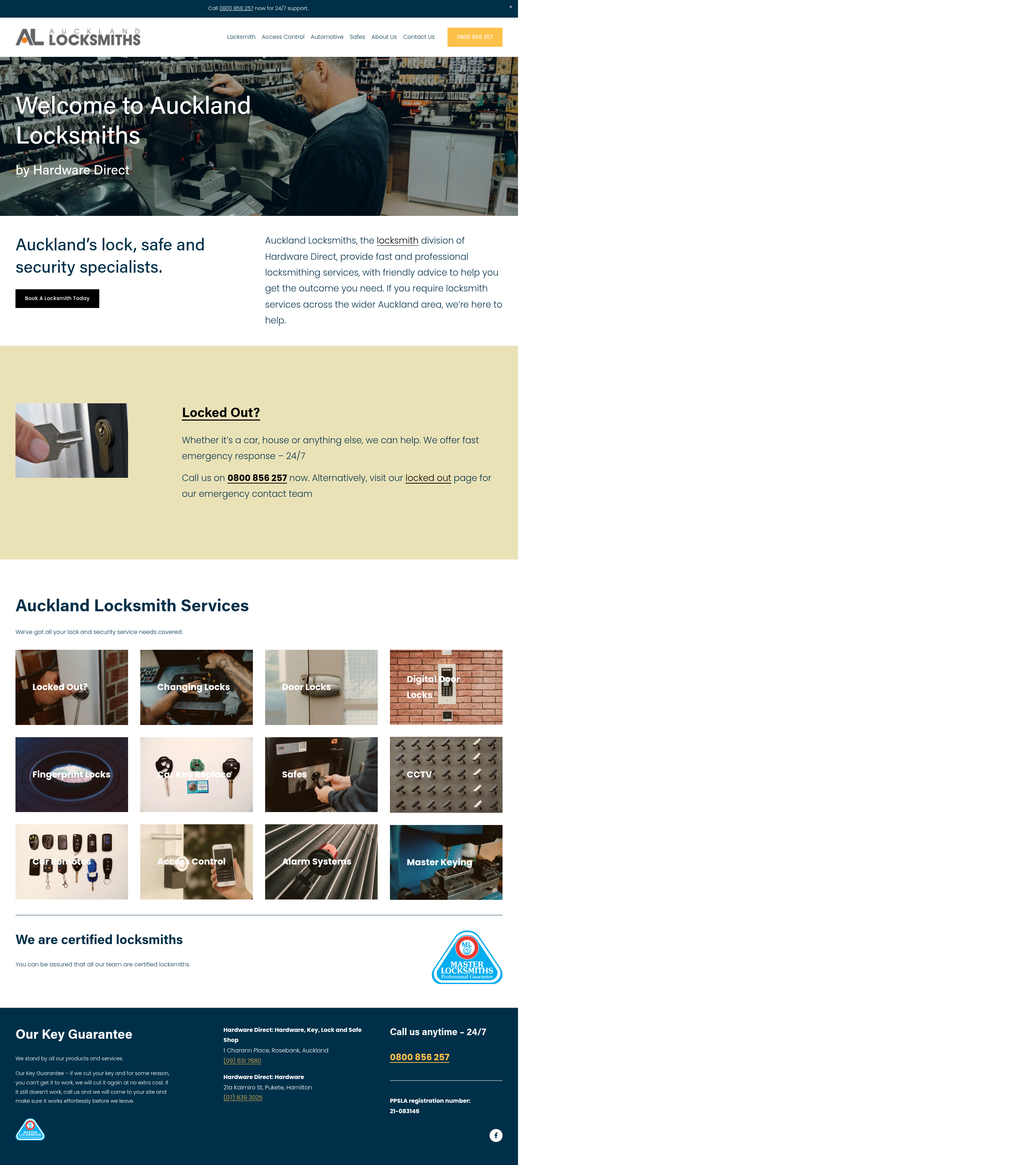 Original site — aucklandlock.co.nz