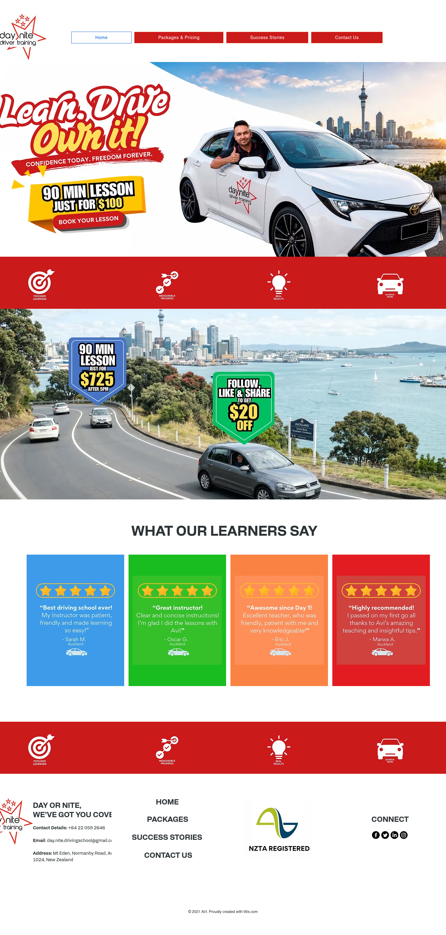 Original site — daynightdrivingschool.com
