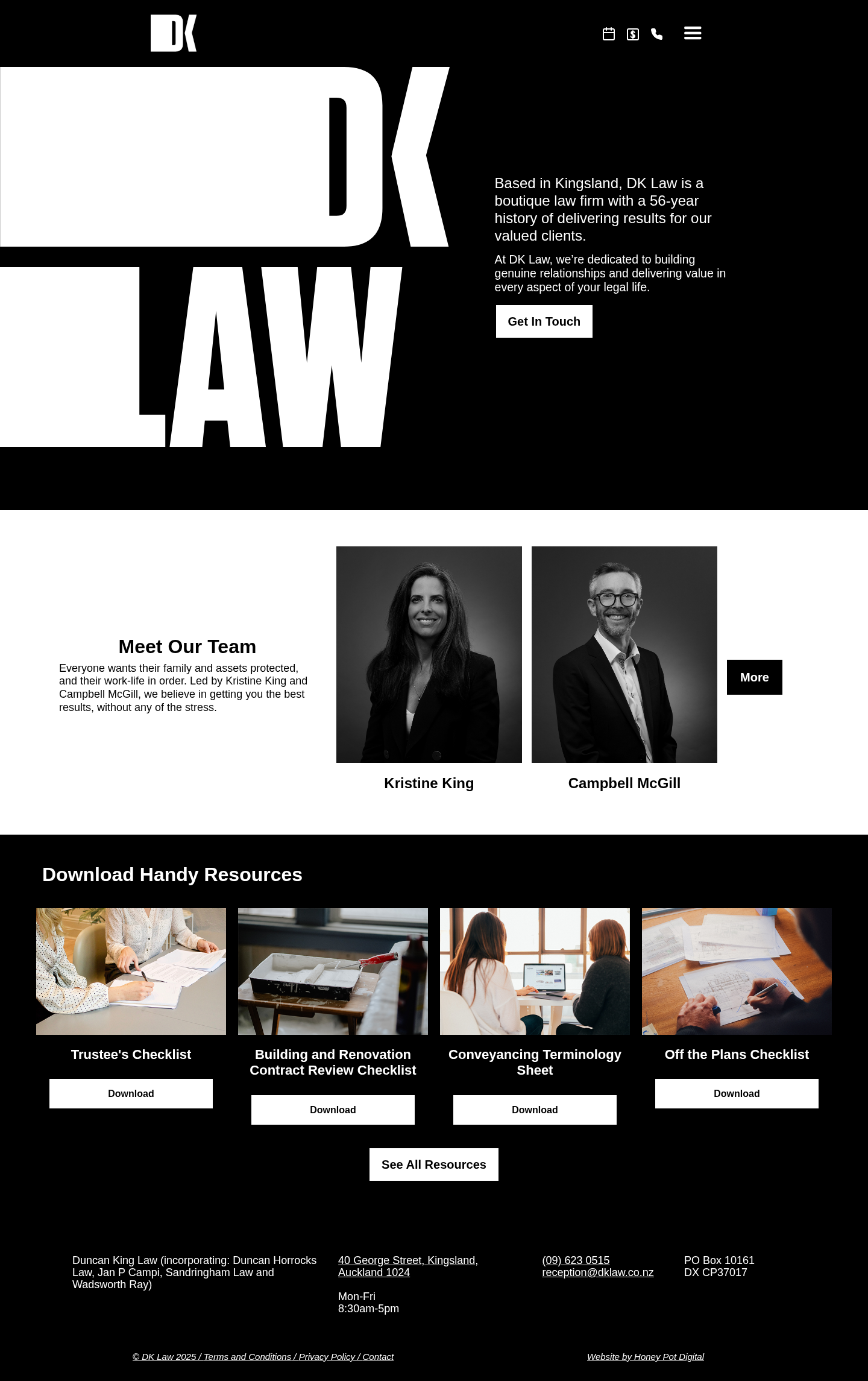 Original site — dklaw.co.nz