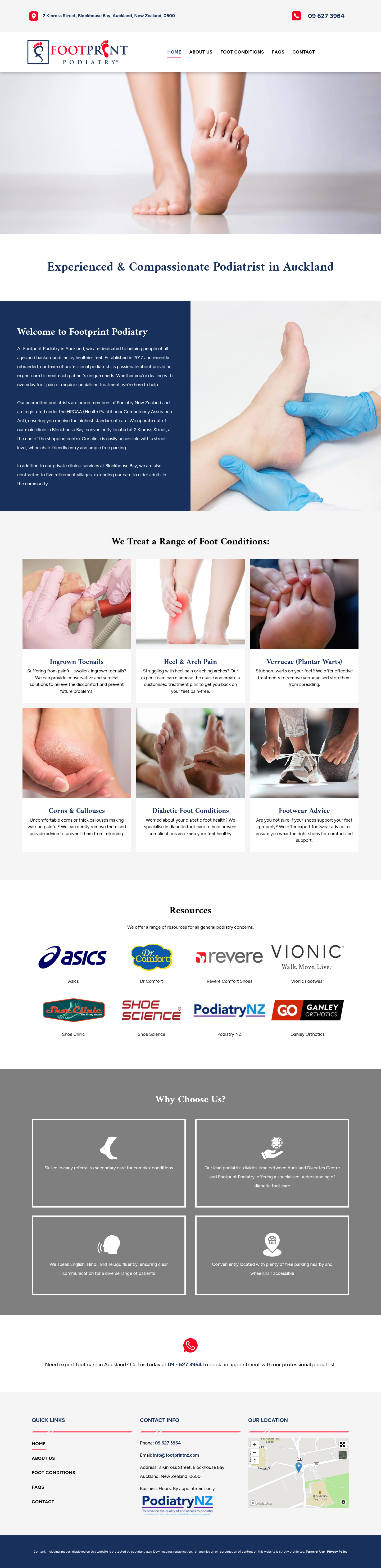Original site — footprintpodiatry.co.nz