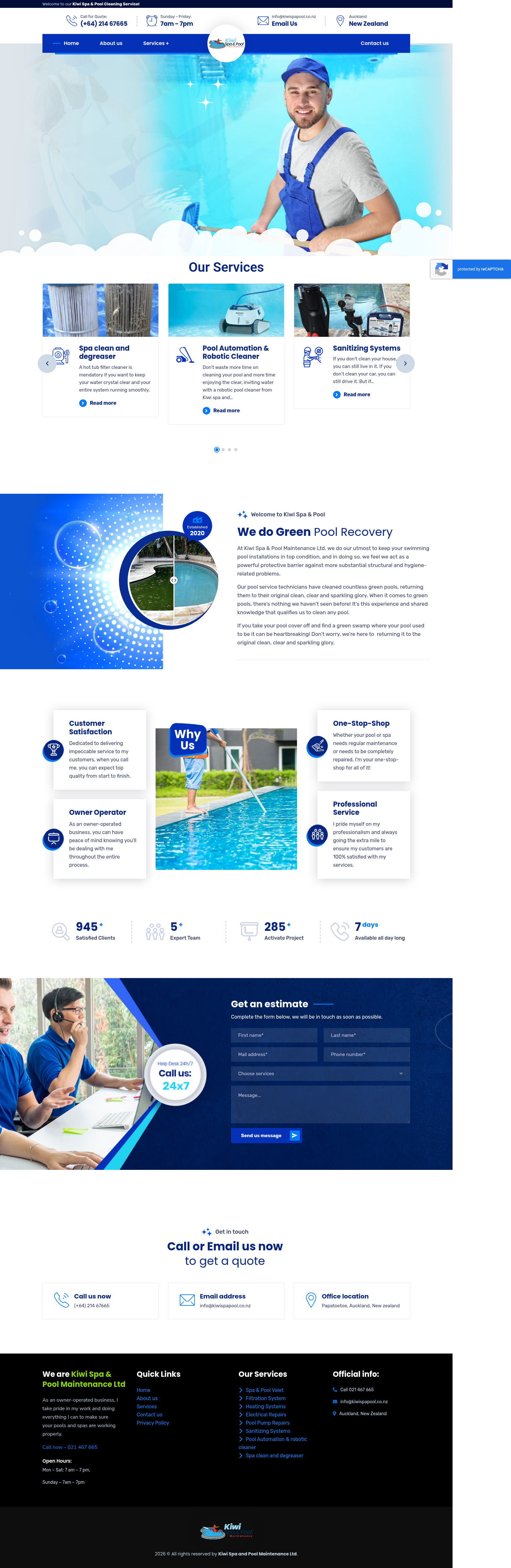 Original site — kiwispapool.co.nz