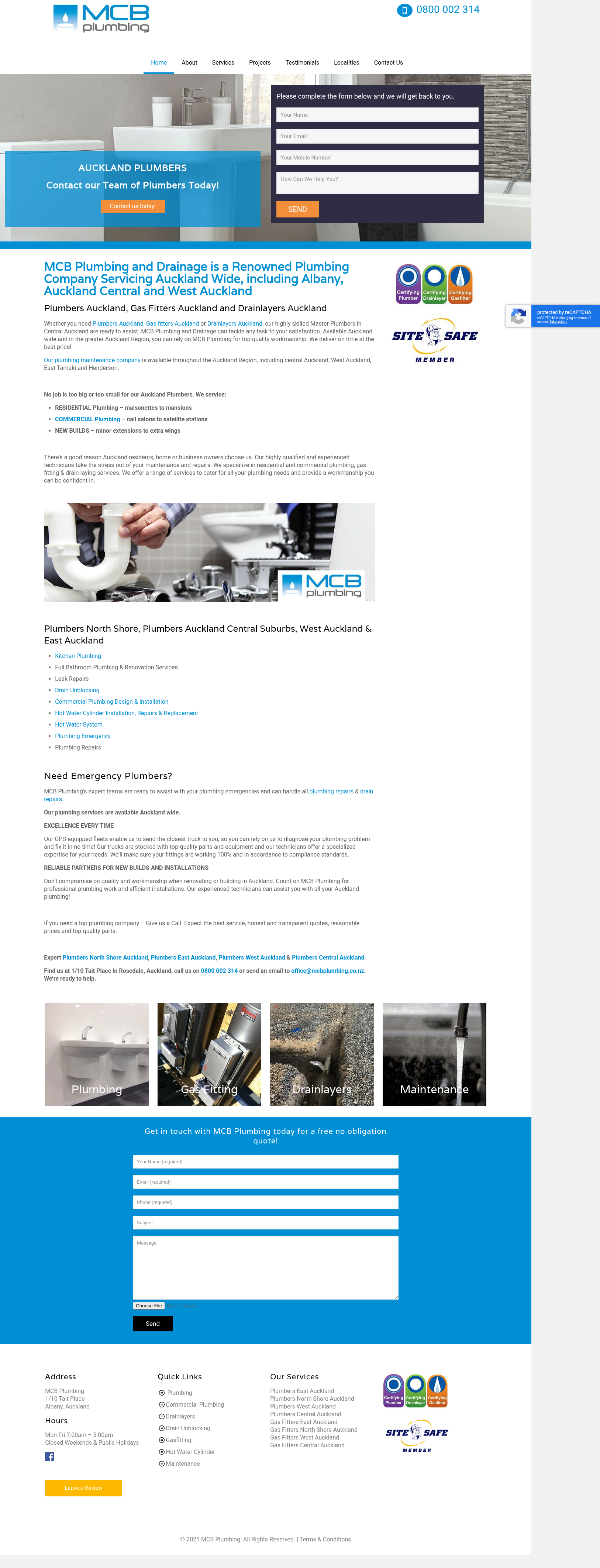 Original site — mcbplumbing.co.nz