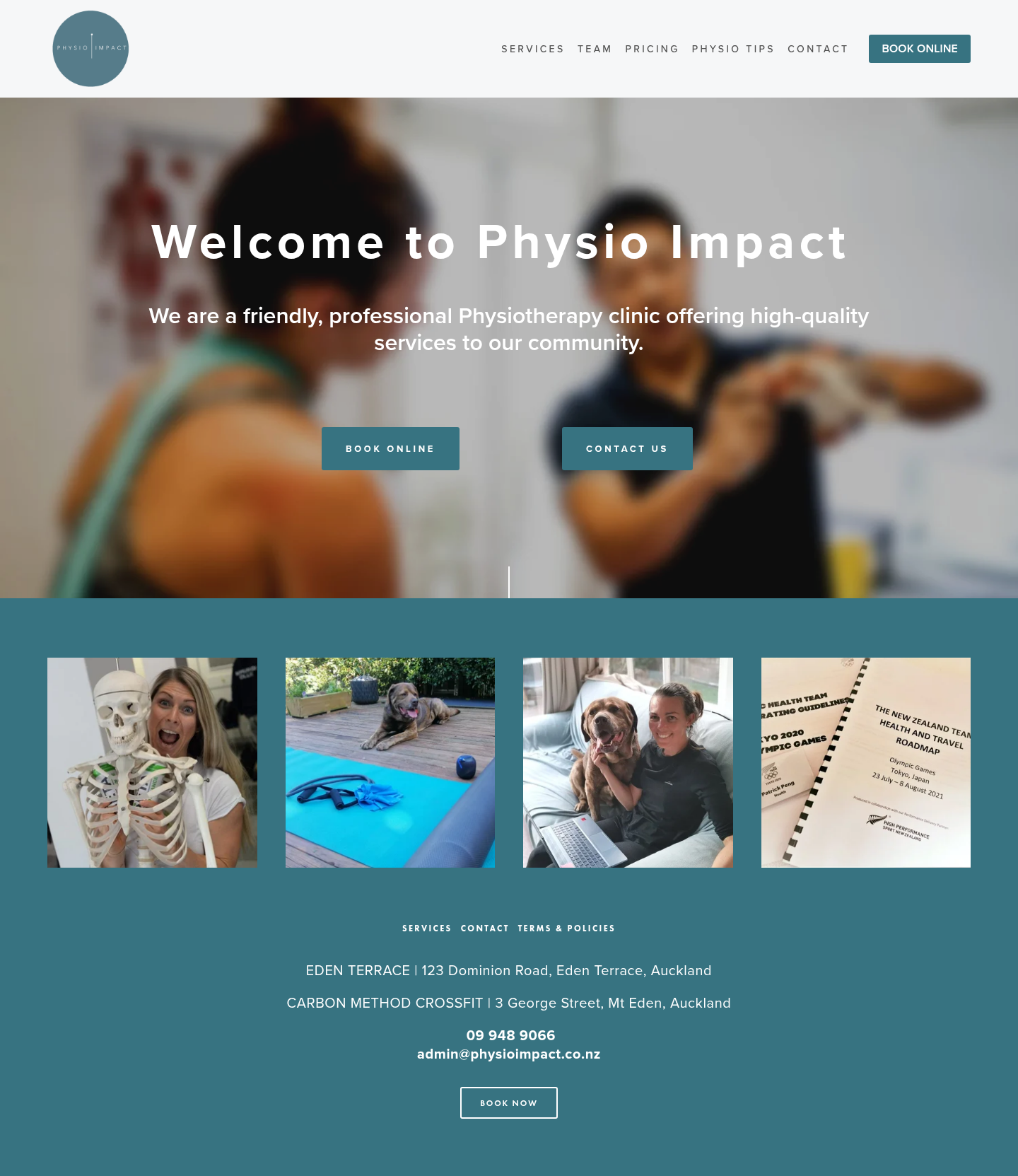 Original site — physioimpact.co.nz