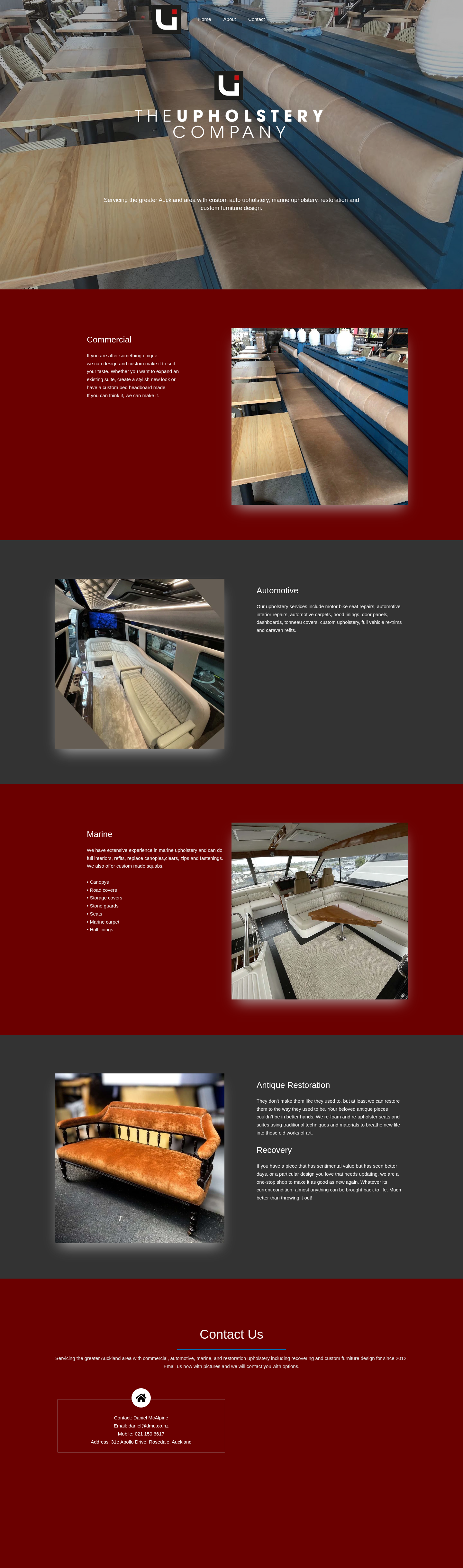 Original site — theupholsterycompany.co.nz